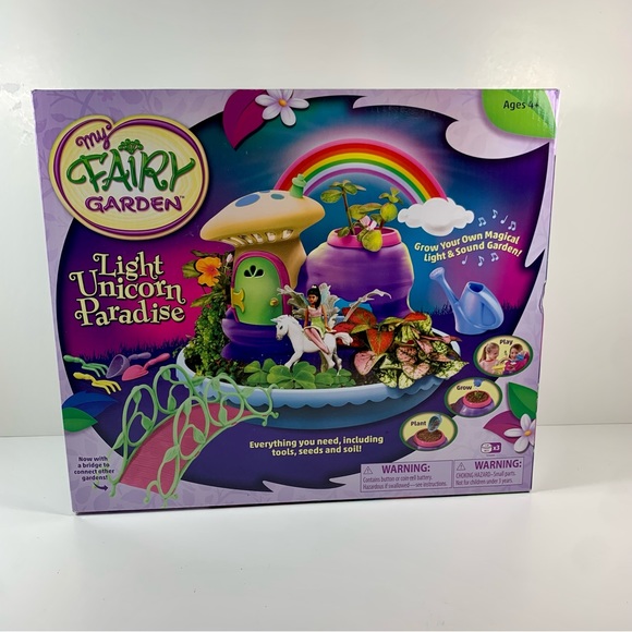 My Fairy Garden Light Unicorn Paradise Herb Garden - Picture 1 of 3